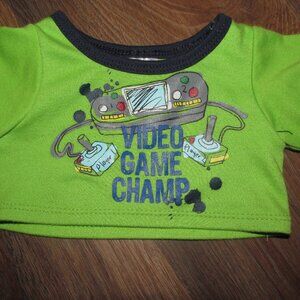 Build A Bear Workshop Green Video Game Champ T-Shirt Vintage Y2K 2010